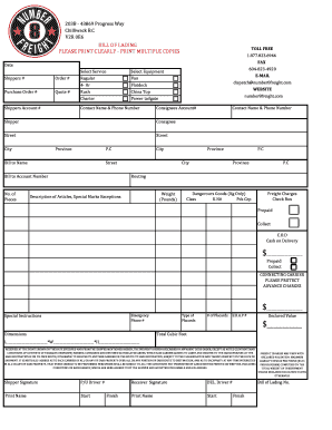 Bill of Lading