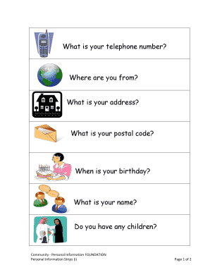 Personal Information Form
