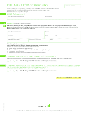 Power of Attorney for Savings Account