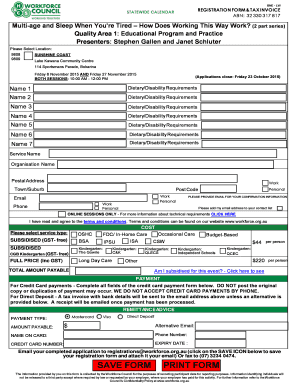 Registration Form & Tax Invoice