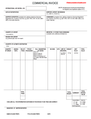 Commercial Invoice