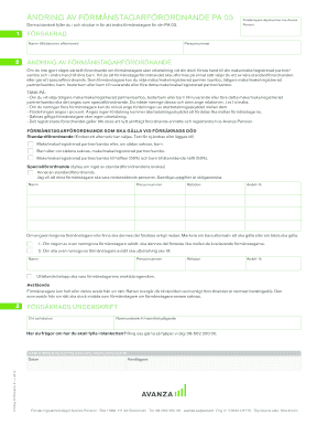 PA 03 Beneficiary Change Form