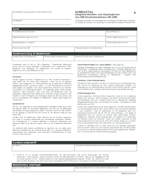 Swedish Securities Lending Agreement