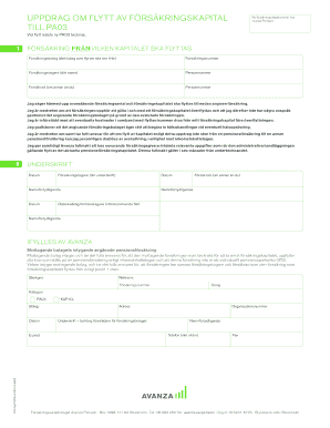 Pension Insurance Transfer Form