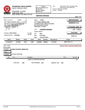trucking company invoice template