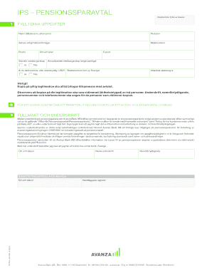 Swedish Pension Savings Agreement