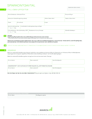 Savings Account Agreement