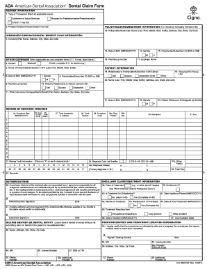 Dental Claim Form