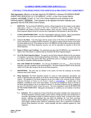 New York Home Inspection Contract