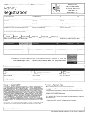 Youth Sports Registration Form