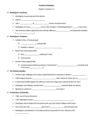 US History Worksheet
