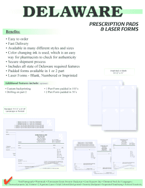 Delaware Prescription Pads