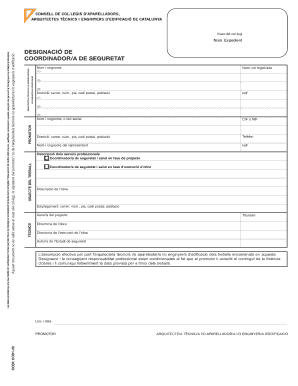 Security Coordinator Designation Form