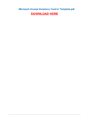 access inventory template