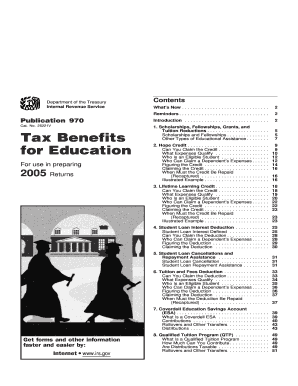 Publication 970: Tax Benefits for Education