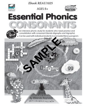 Essential Phonics Consonants Workbook