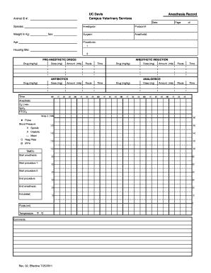 UC Davis Anesthesia Record