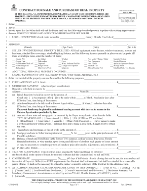 Florida Real Estate Purchase Agreement