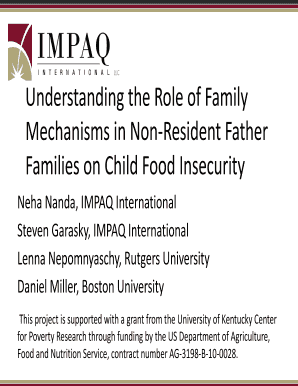 Kitchen staff evaluation form - Understanding the Role of Family Mechanisms in Non - nawrs