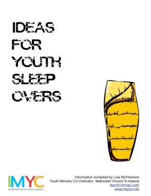 Ideas for YOUTH SLEEP OVERS - Methodist Church in Ireland - irishmethodist