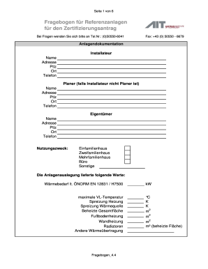 Fragebogen fr Referenzanlagen - ait ac