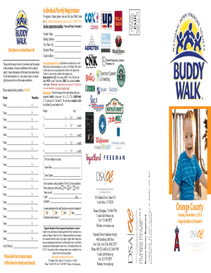Buddy Walk Registration Form
