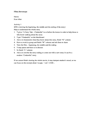 Cinderella Story Lesson Plan