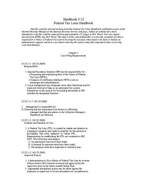 Federal Tax Liens Handbook