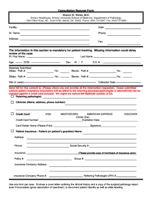 Consultation Request Form