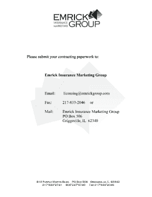 Producer Information And Appointment Form