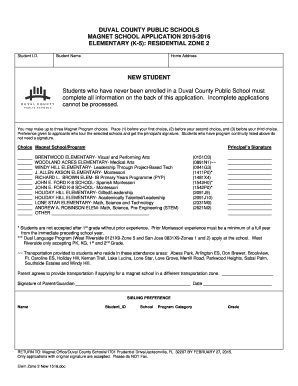 Duval County Magnet School Application