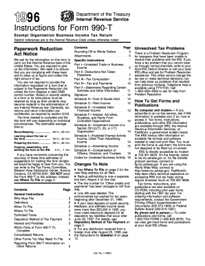 Form 990-T Instructions