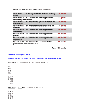 Japanese Language Proficiency Test