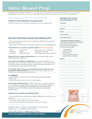 Movi Bowel Prep Instructions