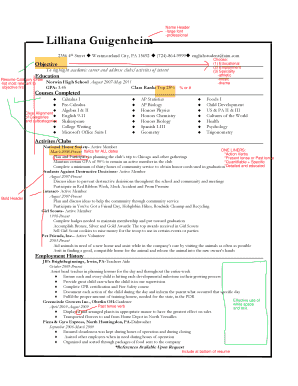 Educational Resume Template