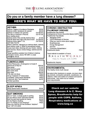 Lung Disease Resources Order Form