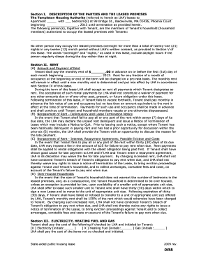 Massachusetts Public Housing Lease Agreement