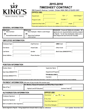 Ihss timesheet template - 2015-2016 TIMESHEET CONTRACT - kingsuwoca