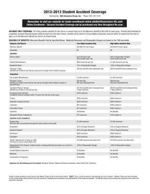 Student Accident Coverage Form