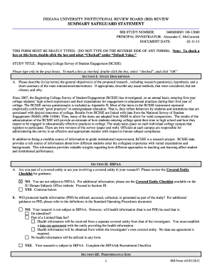 Beginning College Survey of Student Engagement Review Form
