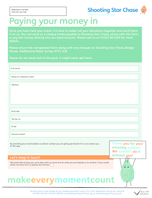 Paying in your money website - Shooting Star CHASE - shootingstarchase org