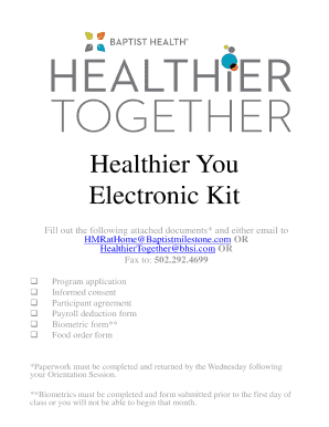 Healthier You Program Application