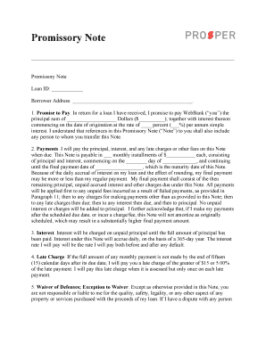 Promissory Note Agreement