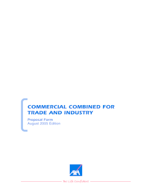 Commercial Combined Insurance Proposal Form
