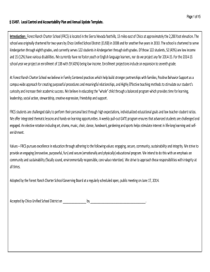 Local Control and Accountability Plan Template