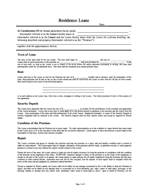 Illinois Residential Lease Agreement