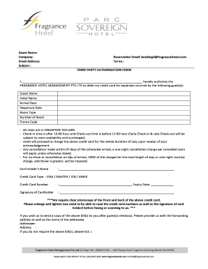 Third Party Authorization Form