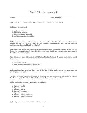 Math 13 Homework 1