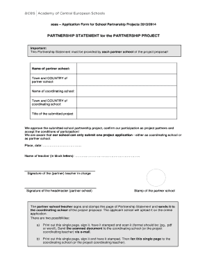 Sample of project proposal in school - Aces Application Form for School Partnership Projects 20092010 - doku cac