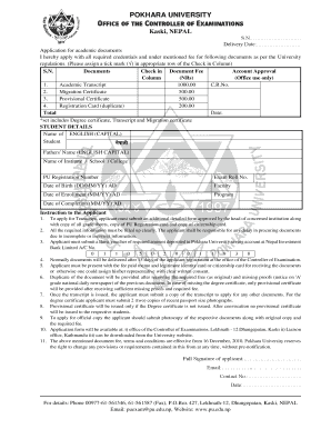 Pokhara University Academic Documents Application
